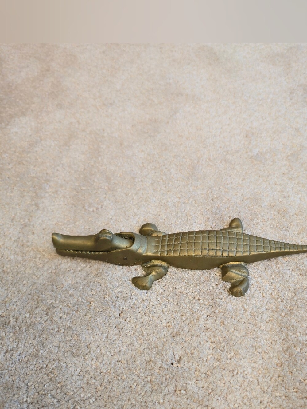 Vintage Penco Brass Crocodile or Alligator Figural Nutcracker Never Used